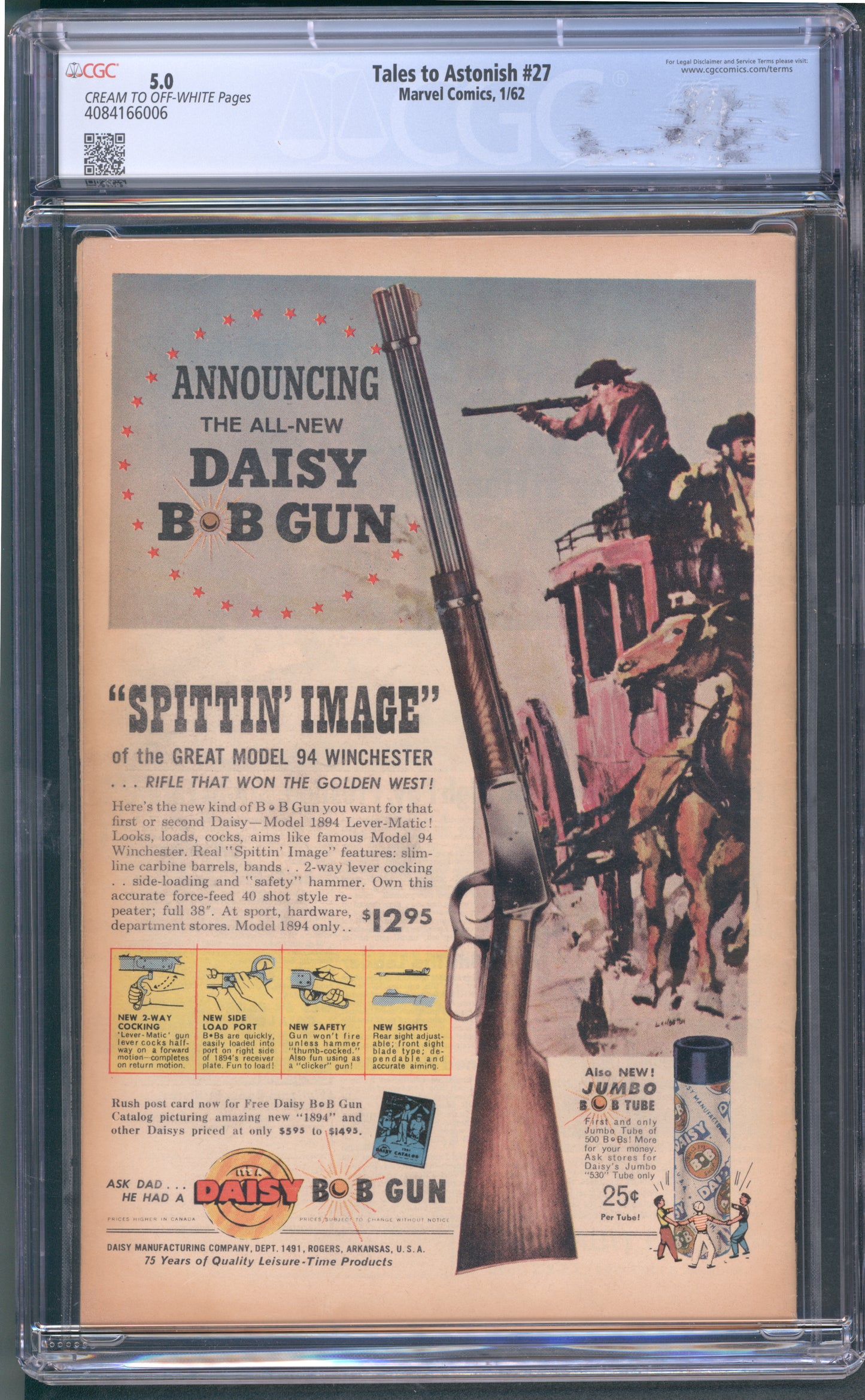 Tales to Astonish #27 / CGC 5.0 / 1st Appearance of the Ant-Man