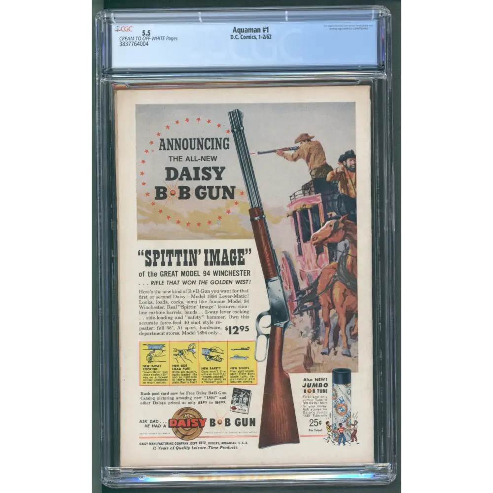Aquaman #1 / Silver Age Key / CGC 5.5 CR/OW Pages
