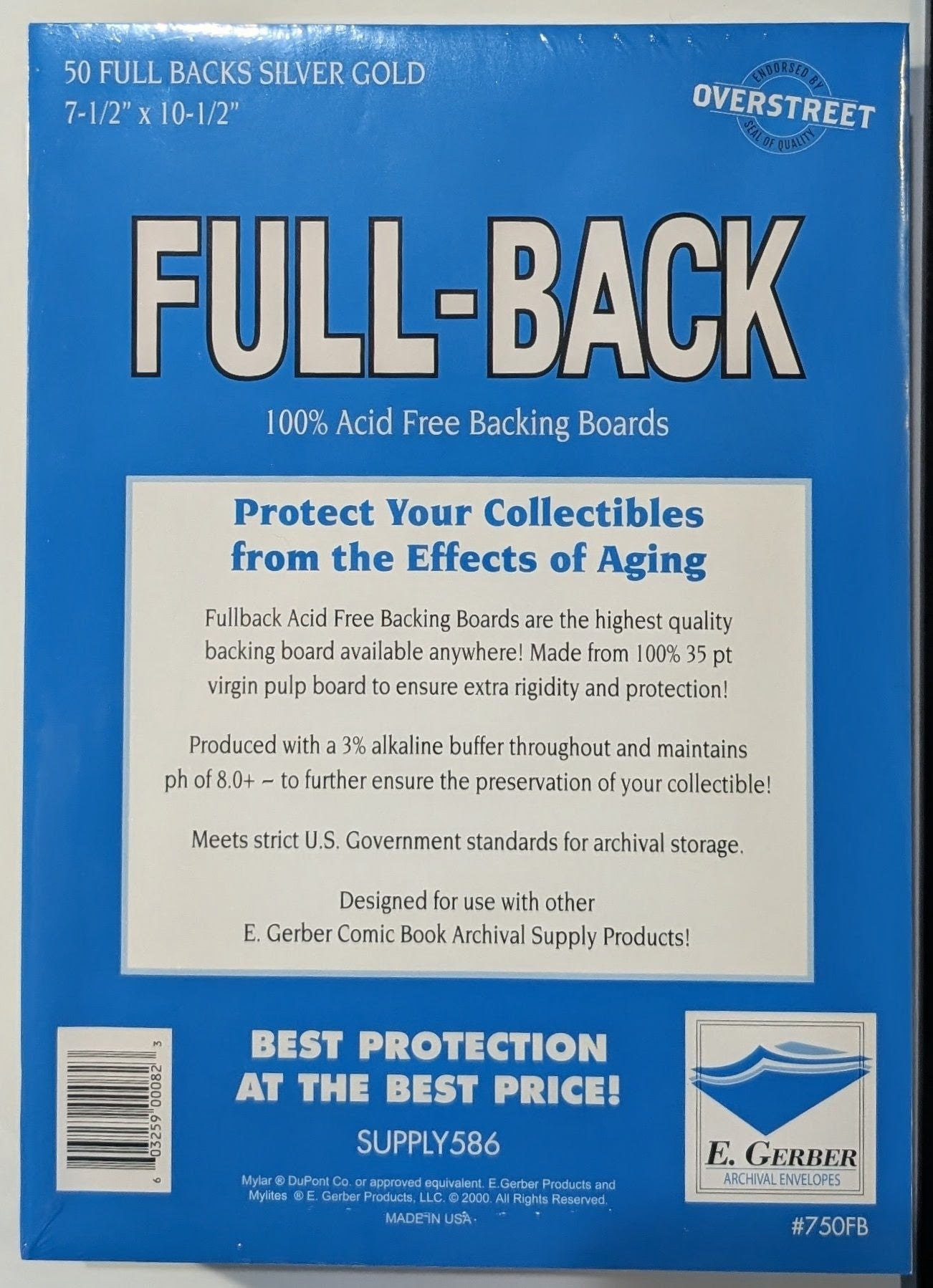 MyLites 2 & Full Back Backing Boards for Silver & Gold Age Comics