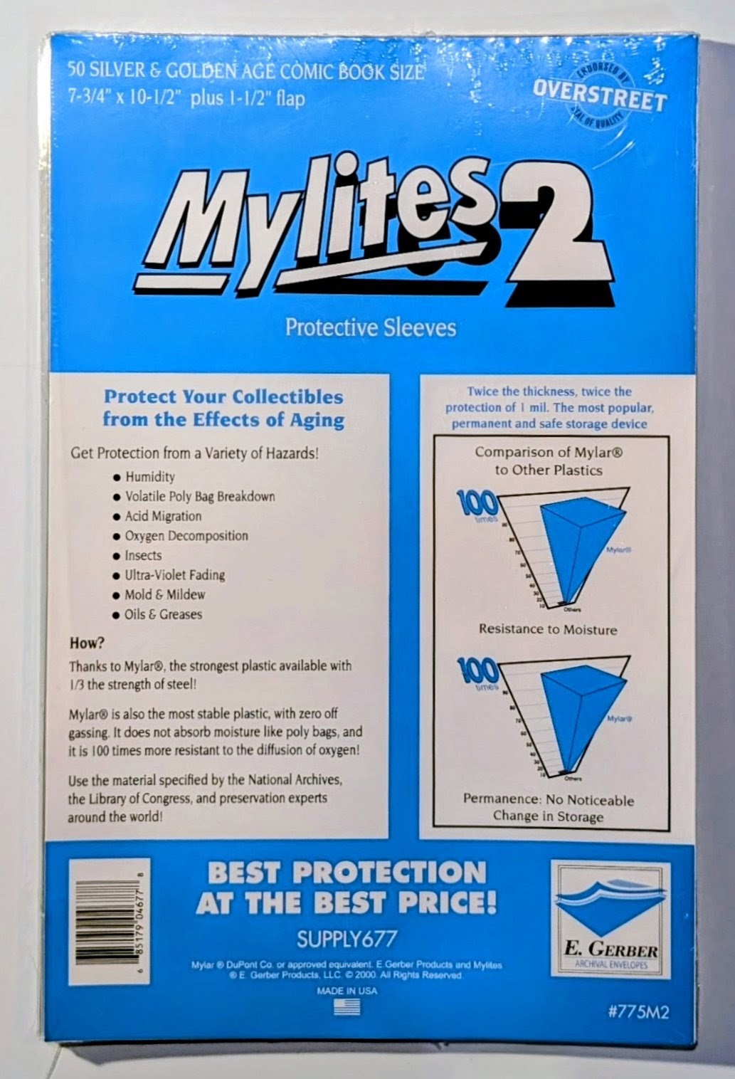 MyLites 2 & Full Back Backing Boards for Silver & Gold Age Comics