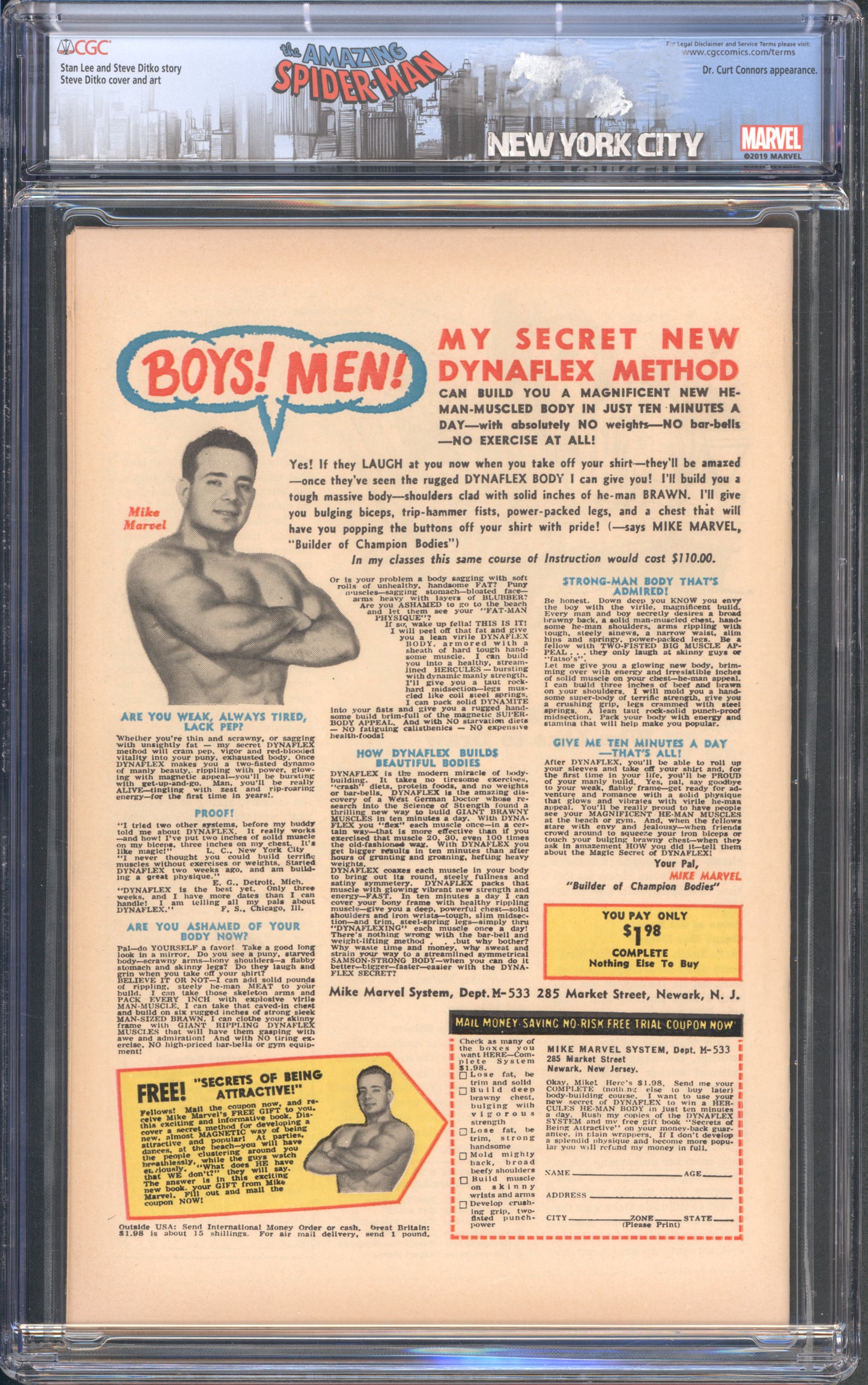 The Amazing Spider-Man #33 / CGC 8 / Dr. Curt Connors appearance - Back Cover