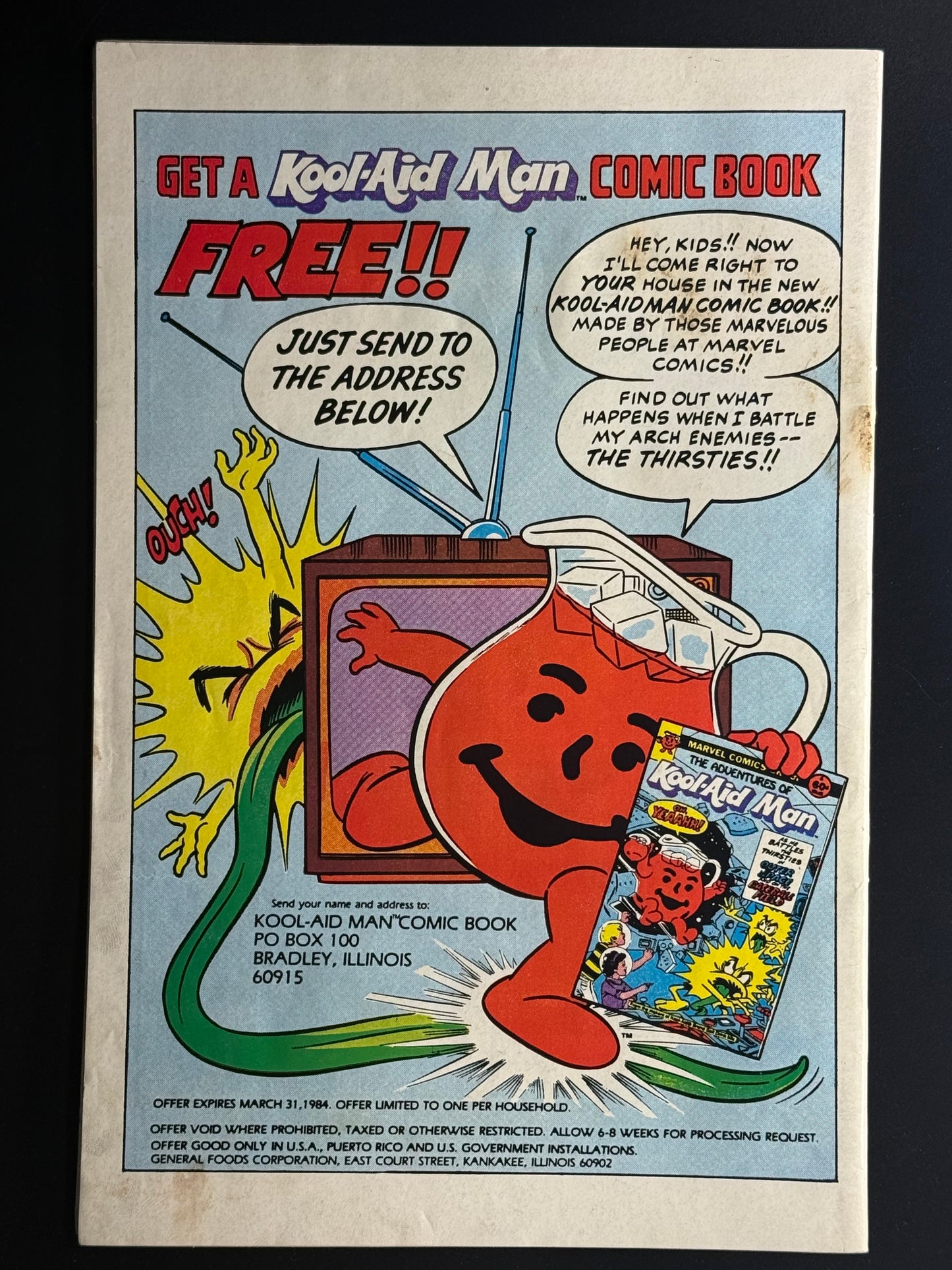 The Uncanny X-Men #171 / Very Fine / Marvel Comics / 1983 - Back Cover