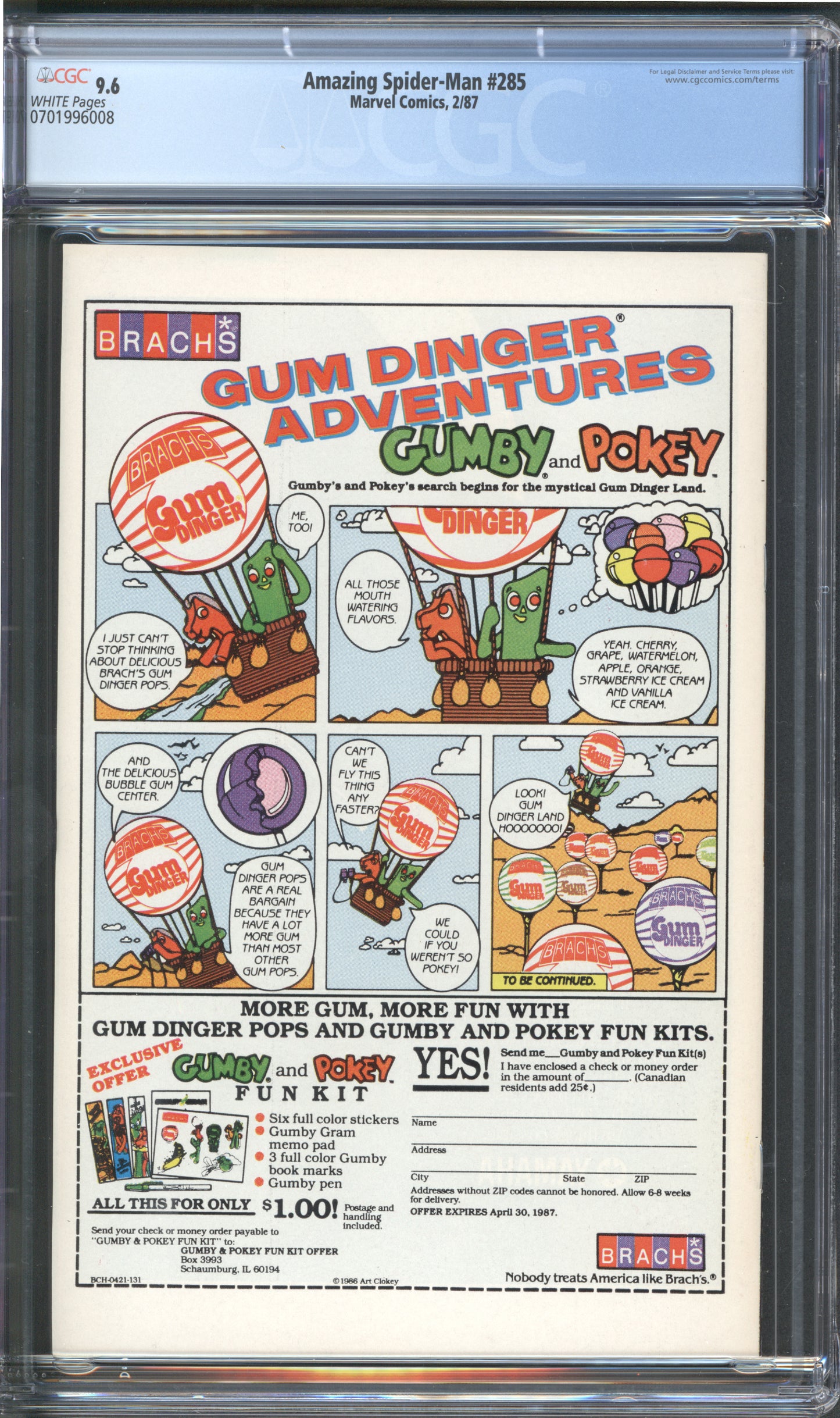 Amazing Spider-Man #285 CGC 9.6