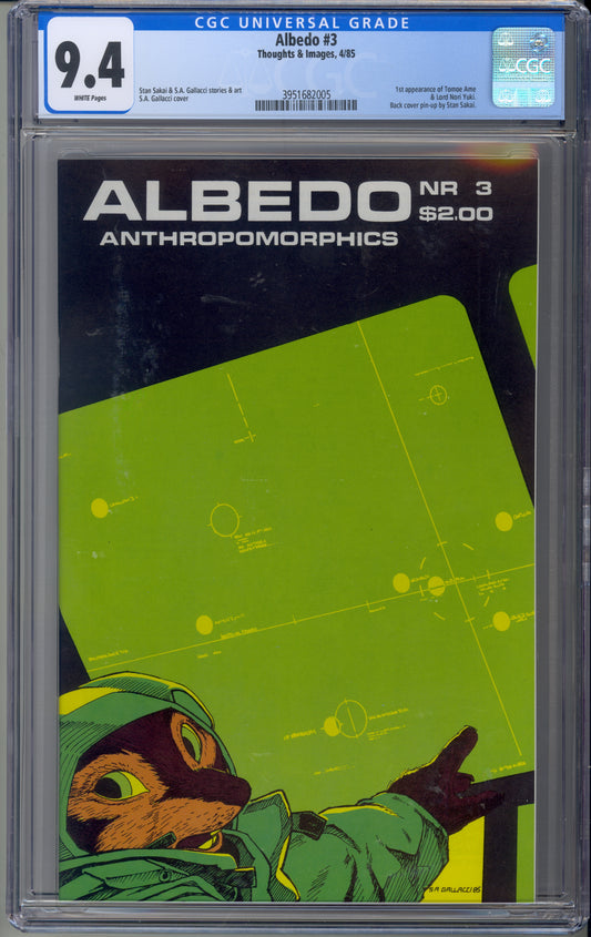 Albedo #3  / CGC 9.4 / White Pages / 1st Print