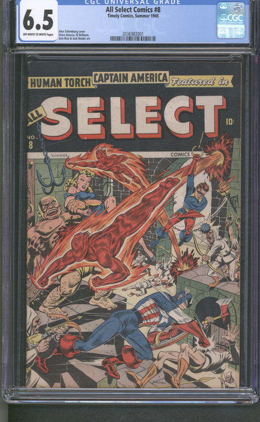 All Select Comics #8 CGC 6.5 - Human Torch & Toro