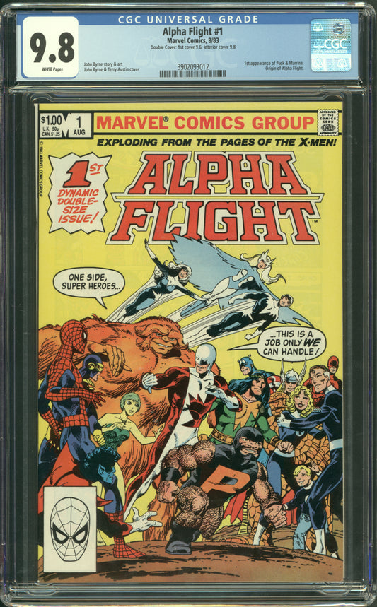 Alpha Flight #1 CGC 9.8 / Double Cover