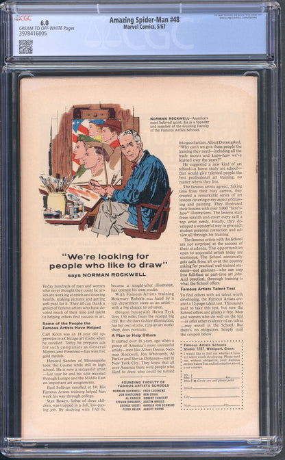Amazing Spider-Man 48 / CGC 6.0 / 1st Blackie Drago as Vulture