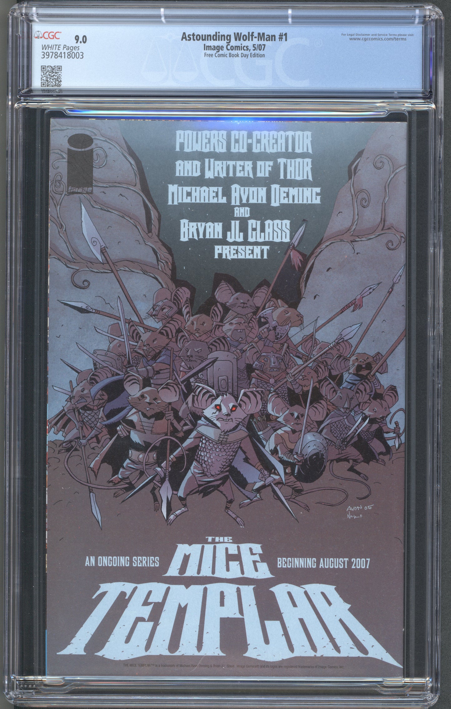 Astounding Wolf-Man #1 / CGC 9.0 / White Pages