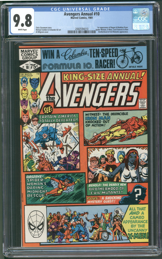 Avengers Annual #10 CGC 9.8 / 1st Rouge