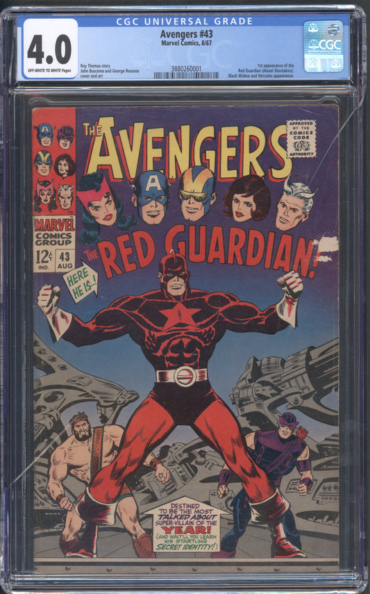 Avengers #43 CGC 4.0