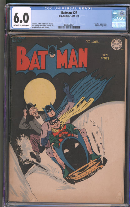 Batman #26 CGC 6.0 / Golden Age Batman