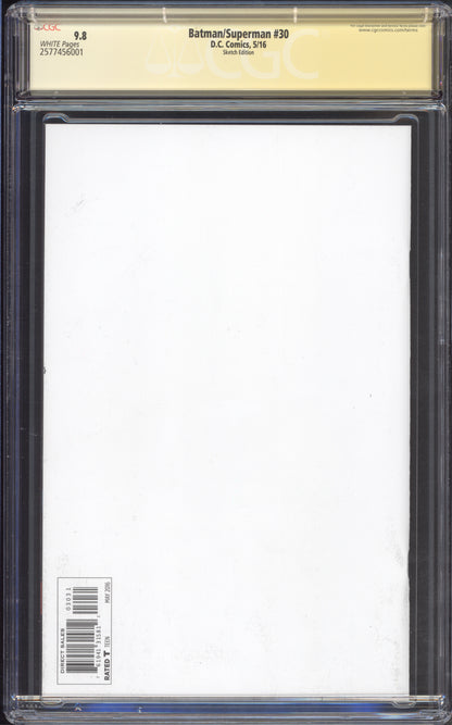 Batman/Superman #30 CGC 9.8 - Frank Miller Original Art 5/16