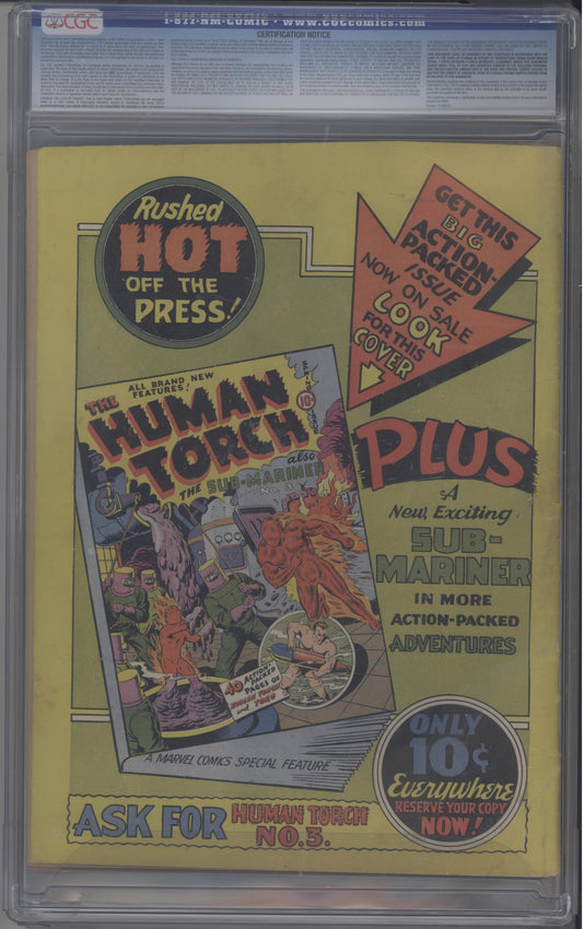 Captain America Comics #3 - 1st Stan Lee Comic / Red Skull Cover (Rare!)