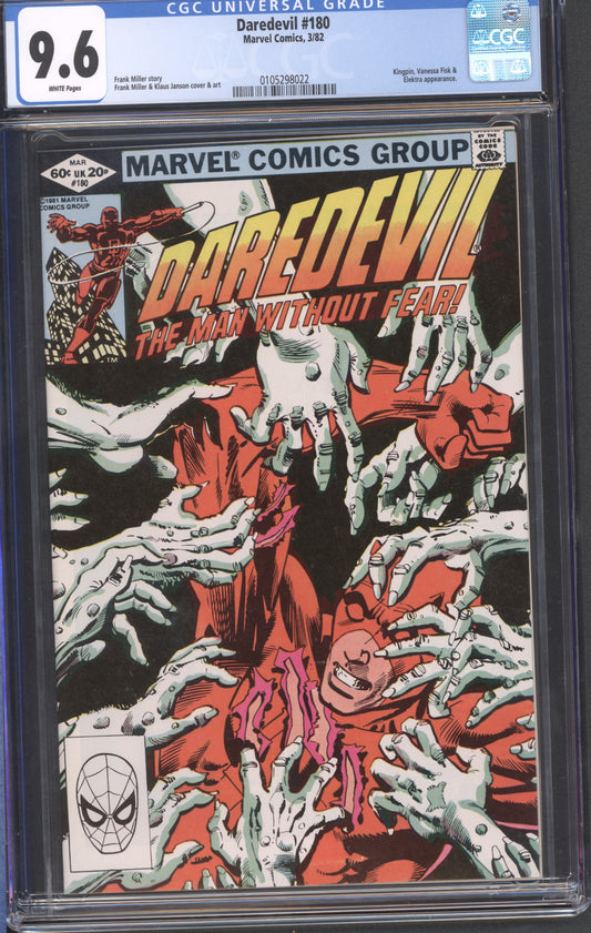Daredevil #180 / CGC 9.6 / White Pages