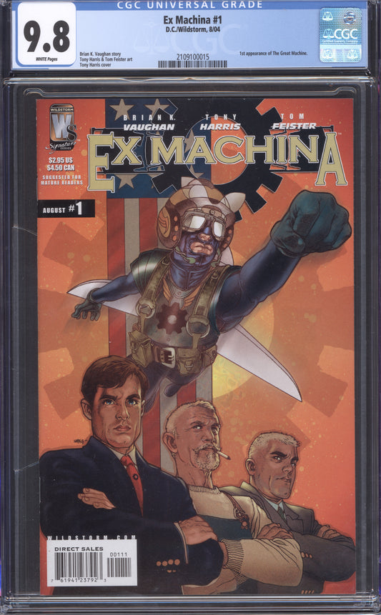 Ex Machina #1 / CGC 9.8 / Brian K Vaughn Story / 1st App. The Great Machine