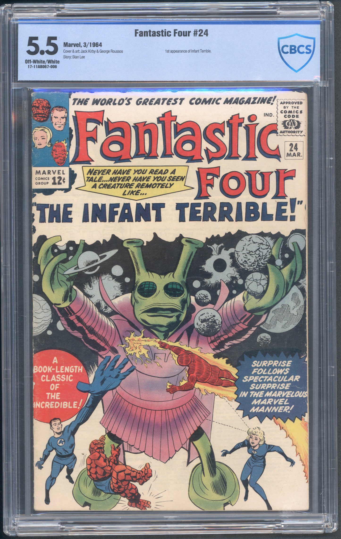 Fantastic Four #24 / CBCS  5.5