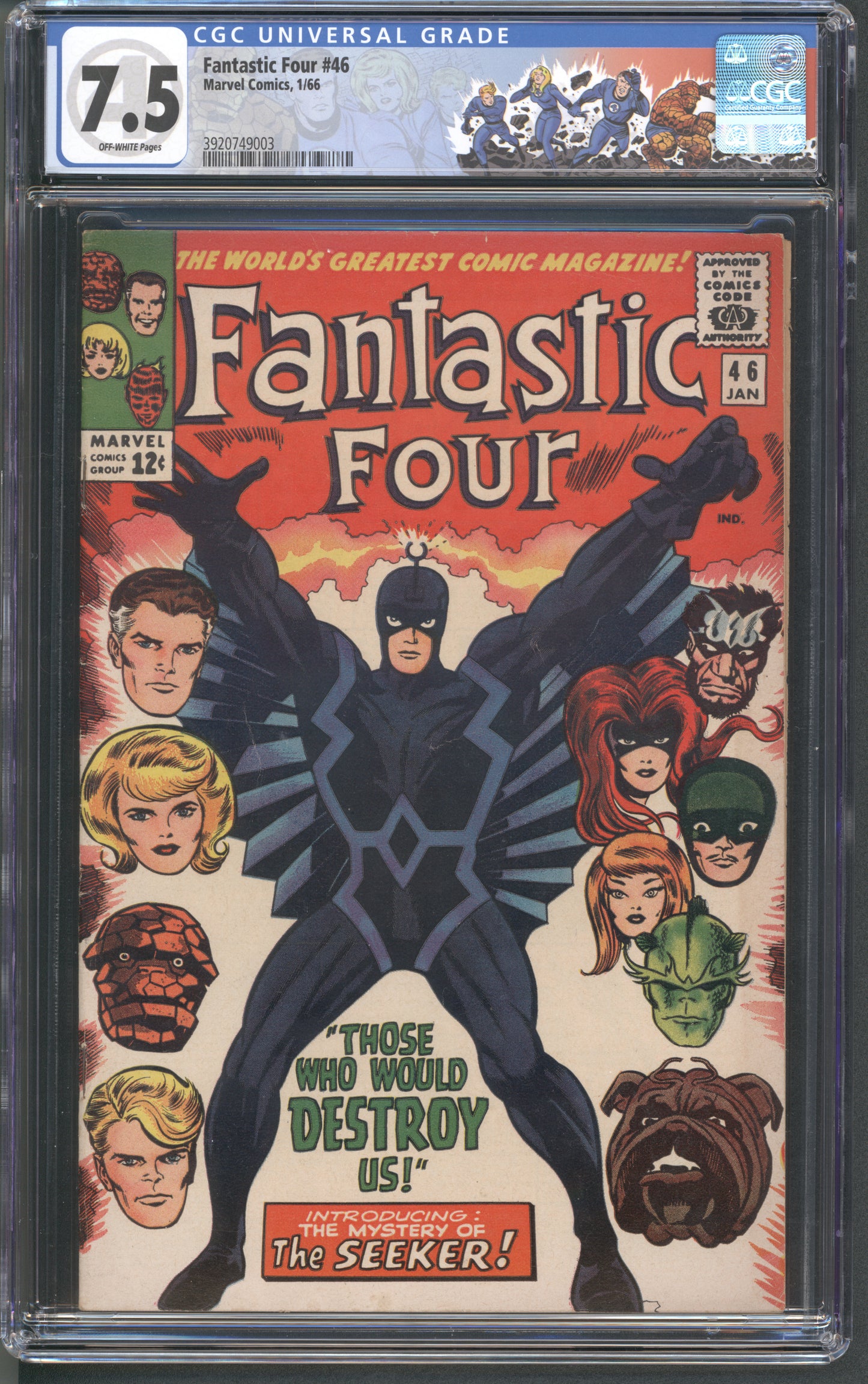 Fantastic 46 #72 CGC 8.5 / Iconic Black Bolt Cover