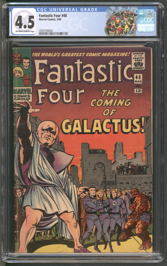 Fantastic Four #48 CGC 4.5 / Jack Kirby & Stan Lee / OW Pages