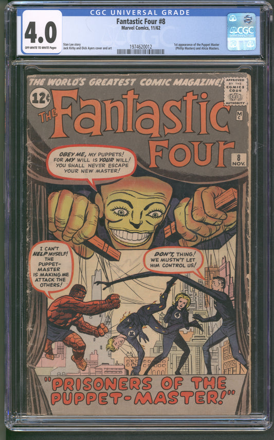 Fantastic Four #8 CGC 4.0