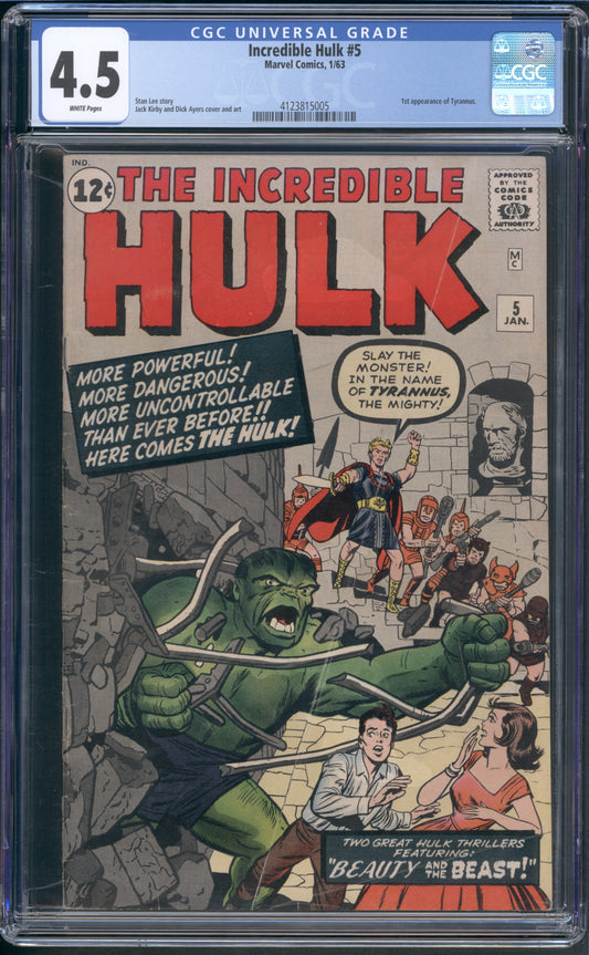 Incredible Hulk #5 CGC 4.5
