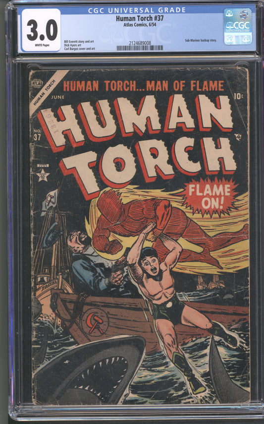 Human Torch #37 CGC 3.0