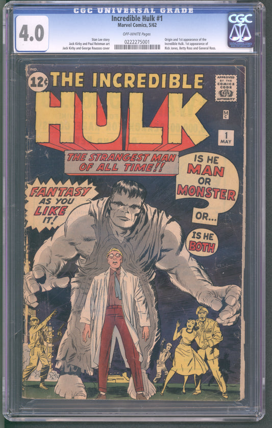 Incredible Hulk #1 CGC 4.0