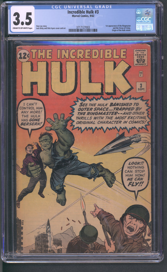 Incredible Hulk #3 CGC 3.5