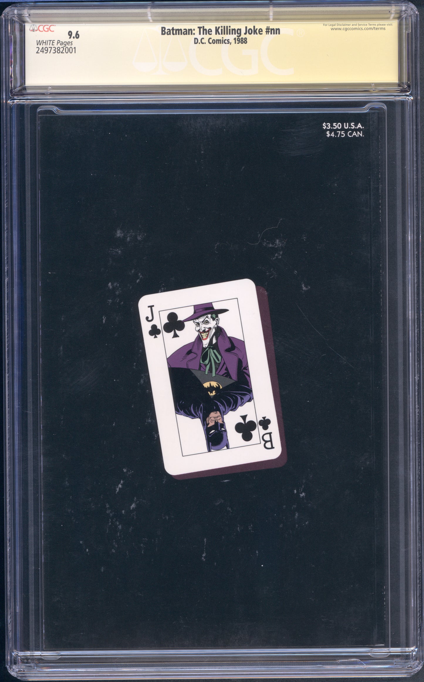 Batman the Killing Joke #1 / CGC 9.6 / Signature Series: Brian Bolland
