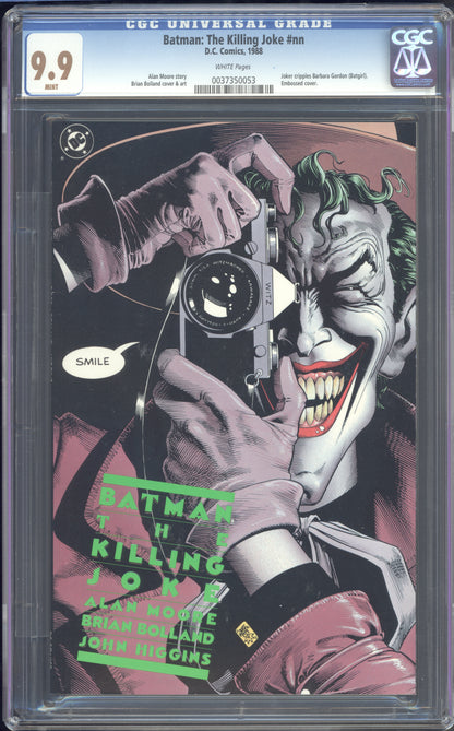 Batman the Killing Joke #NN / CGC 9.9 / MINT WHITE PAGES /