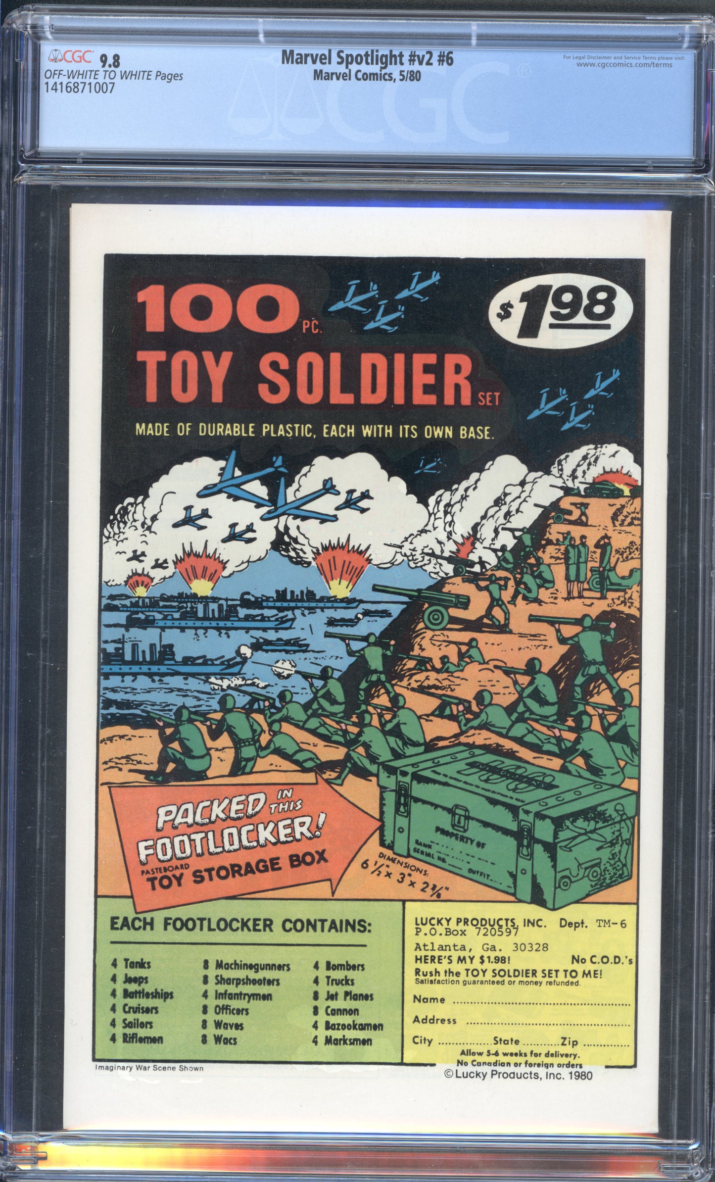 Marvel Spotlight #6 / CGC 9.8 / White Pages
