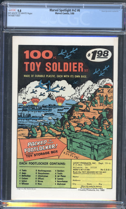 Marvel Spotlight #6 / CGC 9.8 / White Pages