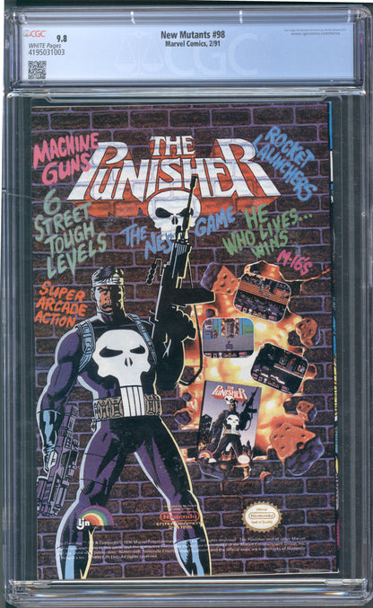 New Mutants #98 /  CGC 9.8 / 1st Deadpool / White Pages / Direct Edition