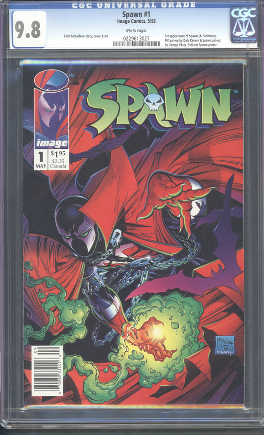 Spawn #1 / CGC 9.8 / White Pages / First Spawn / Direct Edition