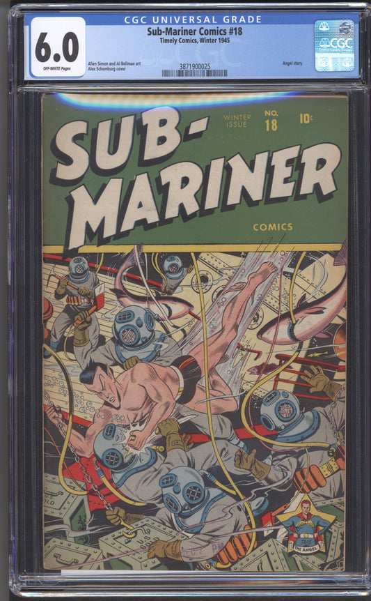 Sub-Mariner #18 / CGC 6.0 / OW Pages / Alex Schomburg Art