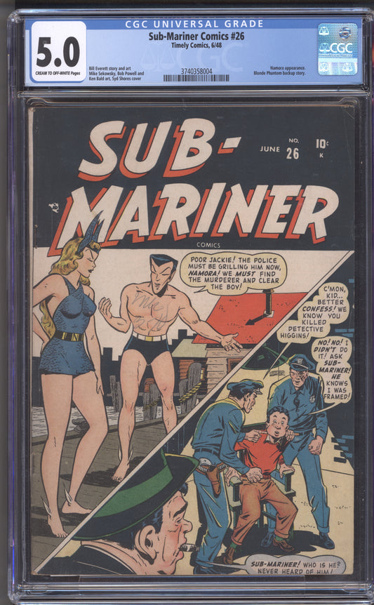 Sub-Mariner #26 / CGC 5.0 / Alex Schomburg Art