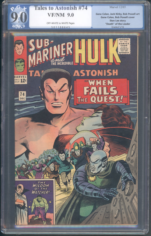 Tales to Astonish #74 CGC 9.0
