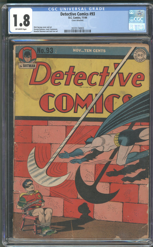 Detective Comics #93 CGC 1.8