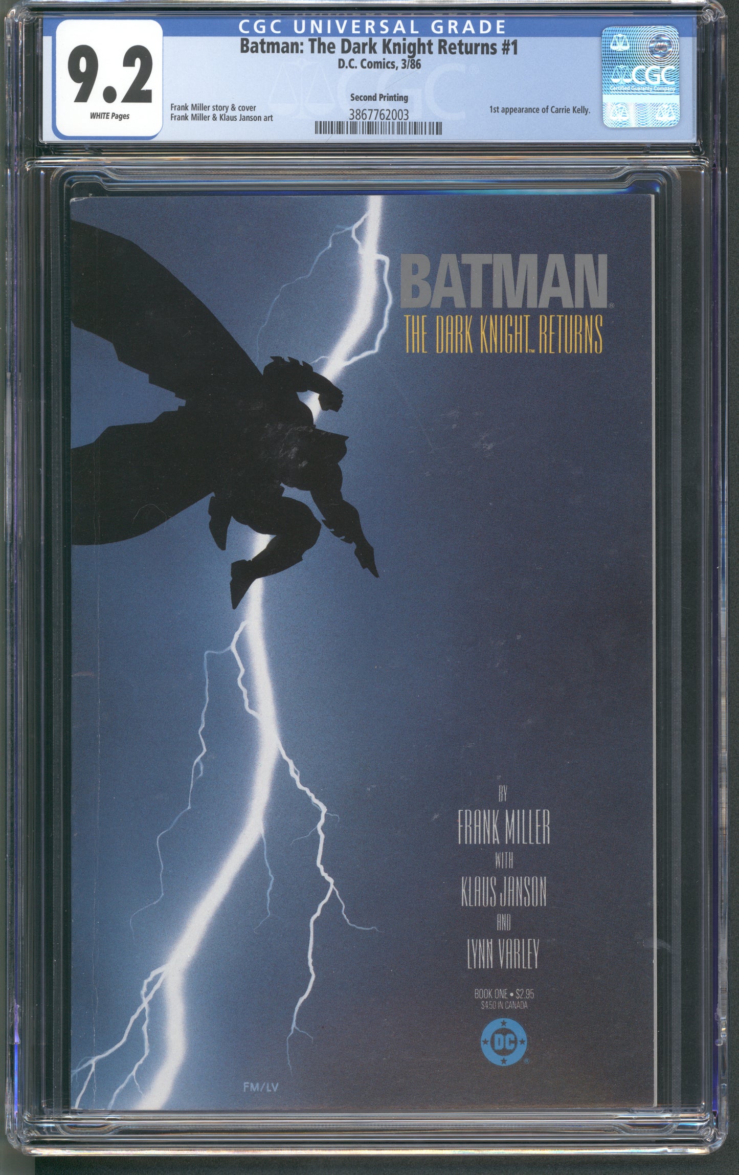 Batman: The Dark Knight #1 CGC 9.2