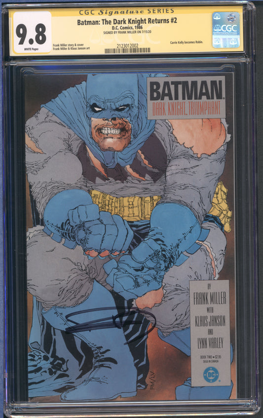 Batman: The Dark Knight Returns #2 CGC 9.8