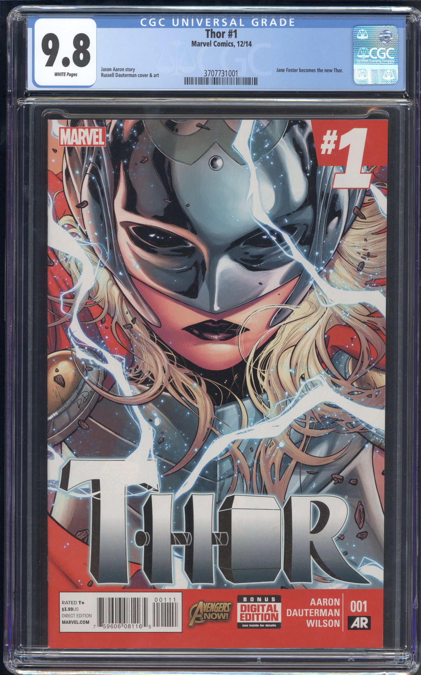 Thor #1 - CGC 9.8 - First Jane Foster