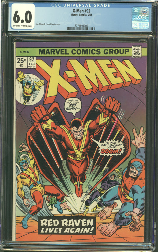 X-Men #92 CGC 6.0