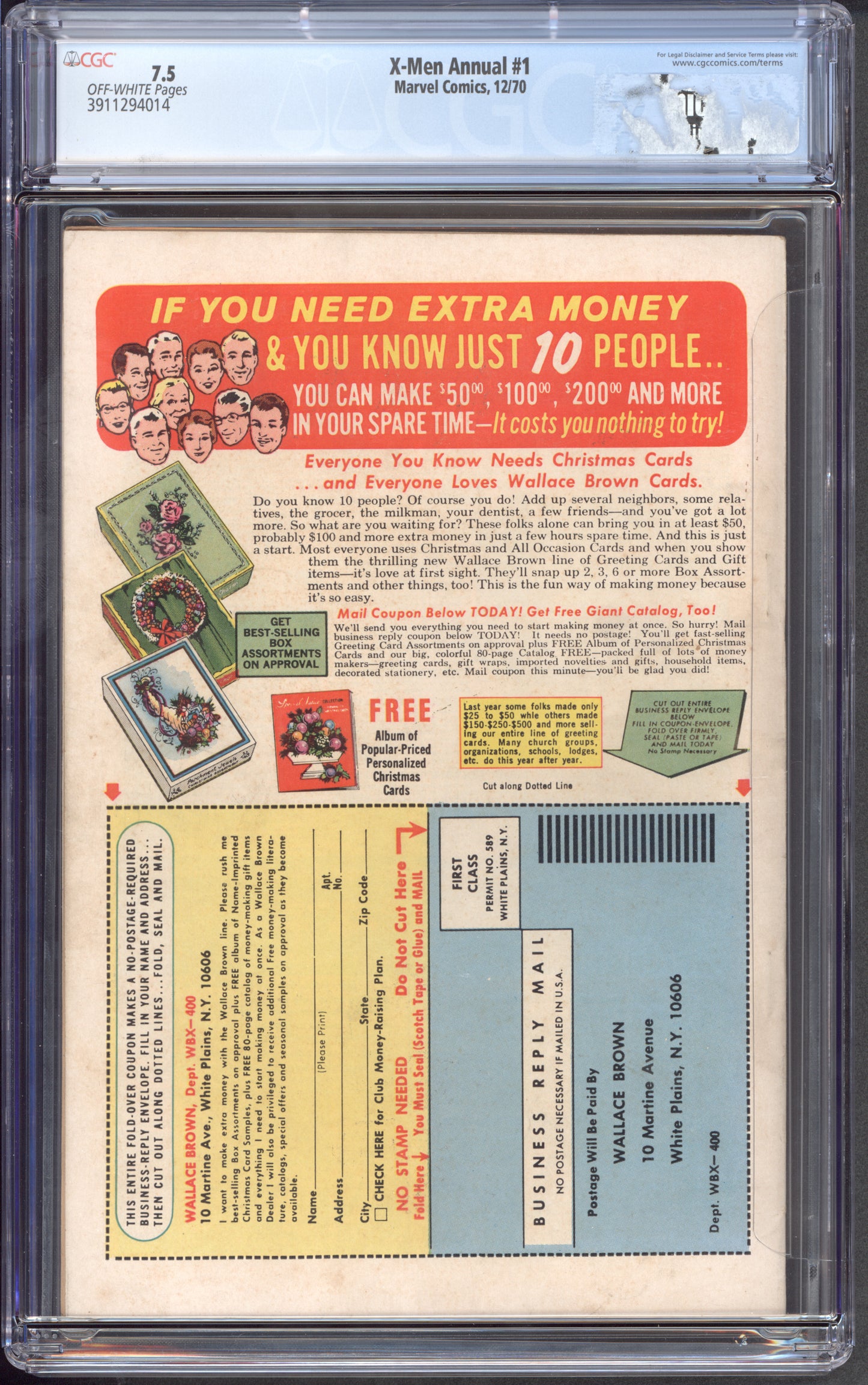 X-Men Annual #1 CGC 7.5