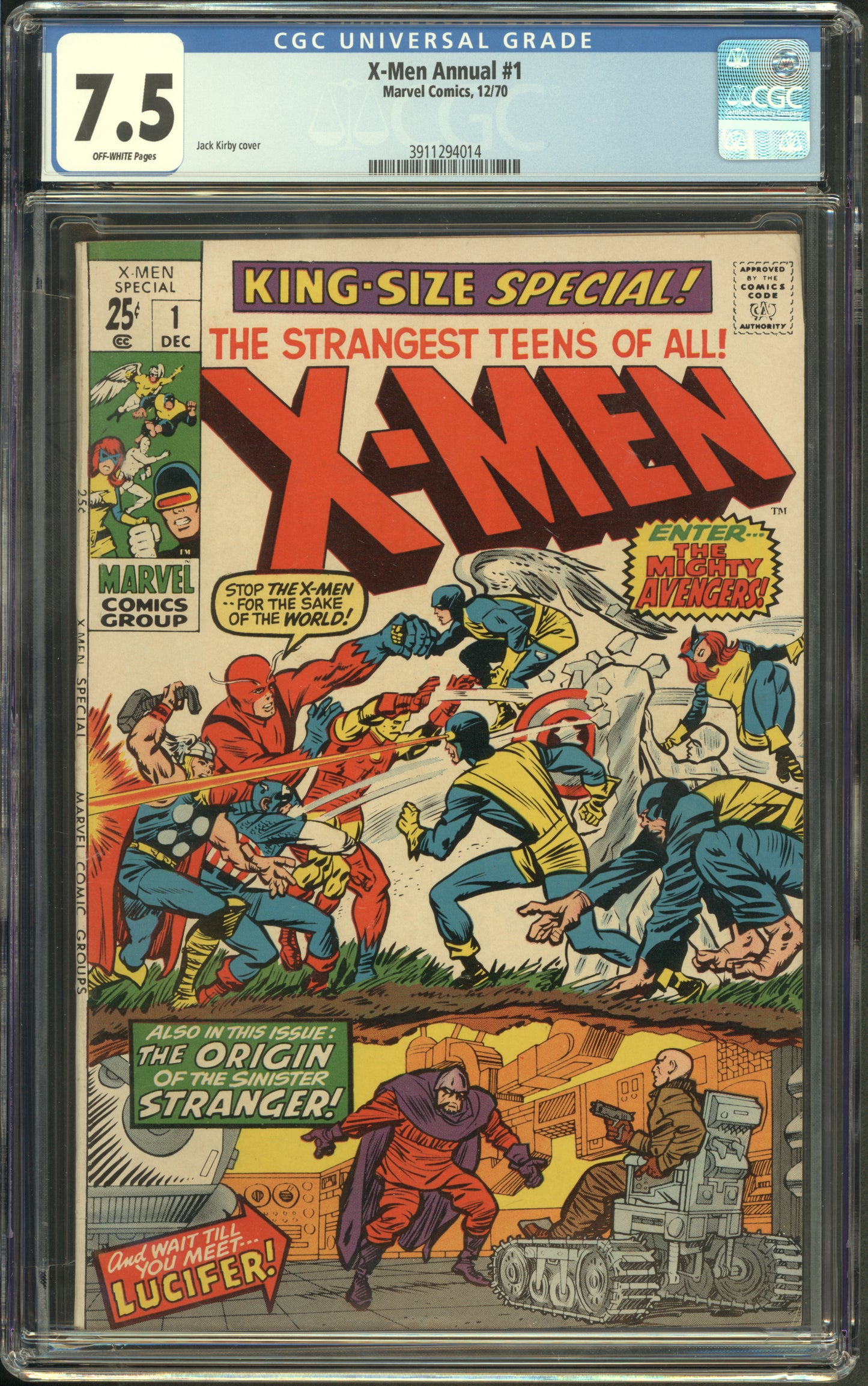 X-Men Annual #1 CGC 7.5