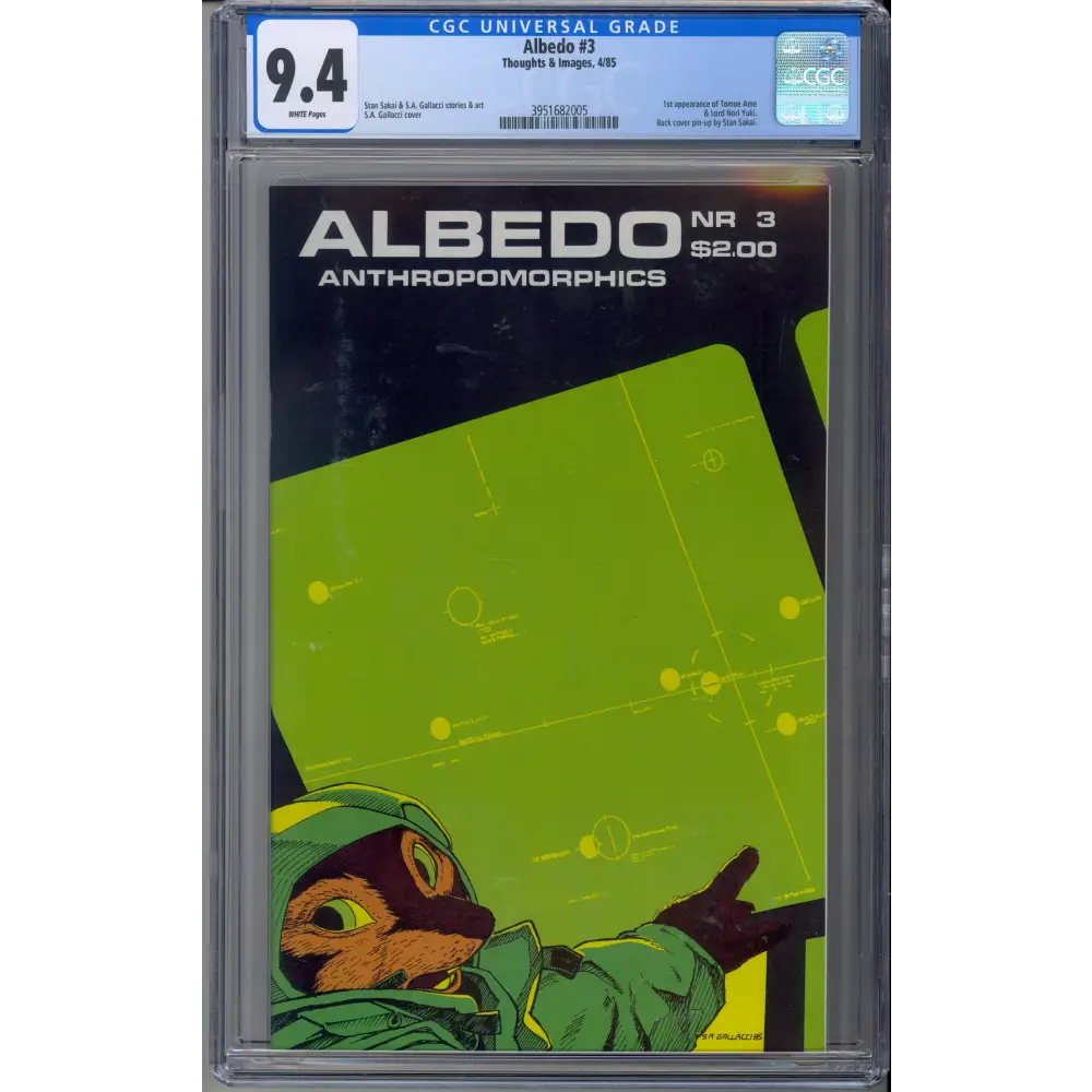 Albedo #3 / CGC 9.4 / White Pages / 1st Print