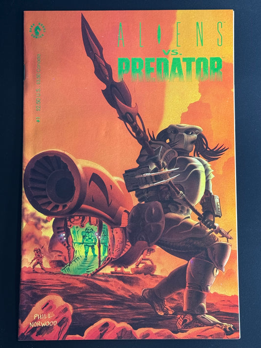 Aliens vs. Predator #1 / Near Mint- / Dark Horse Comics / 1990 - Front Cover