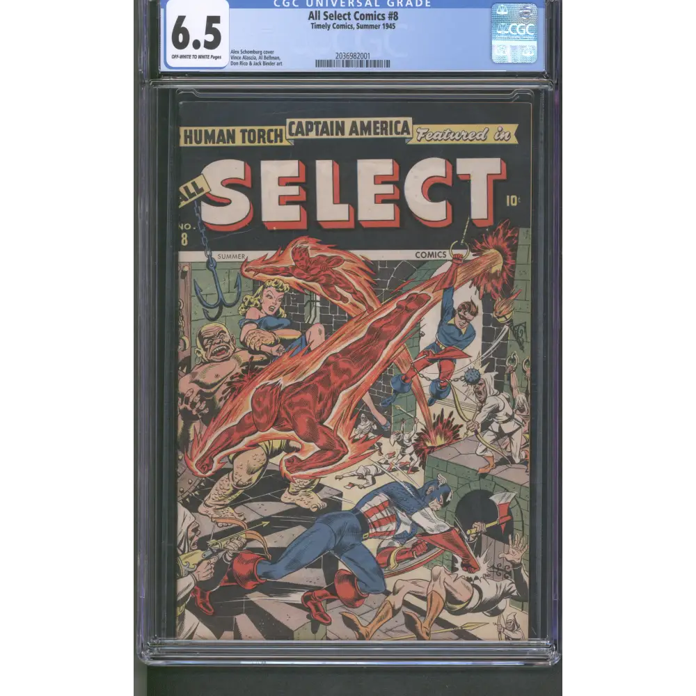 All Select Comics #8 CGC 6.5 - Human Torch & Toro