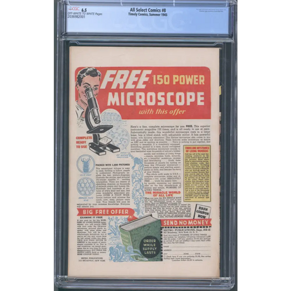 All Select Comics #8 CGC 6.5 - Human Torch & Toro
