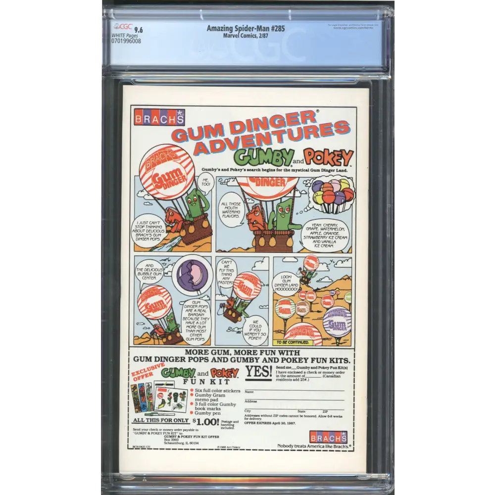 Amazing Spider-Man #285 CGC 9.6