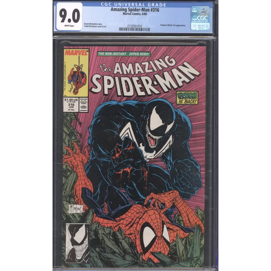 Amazing Spider-Man #316 / CGC 9.0 / White Pages
