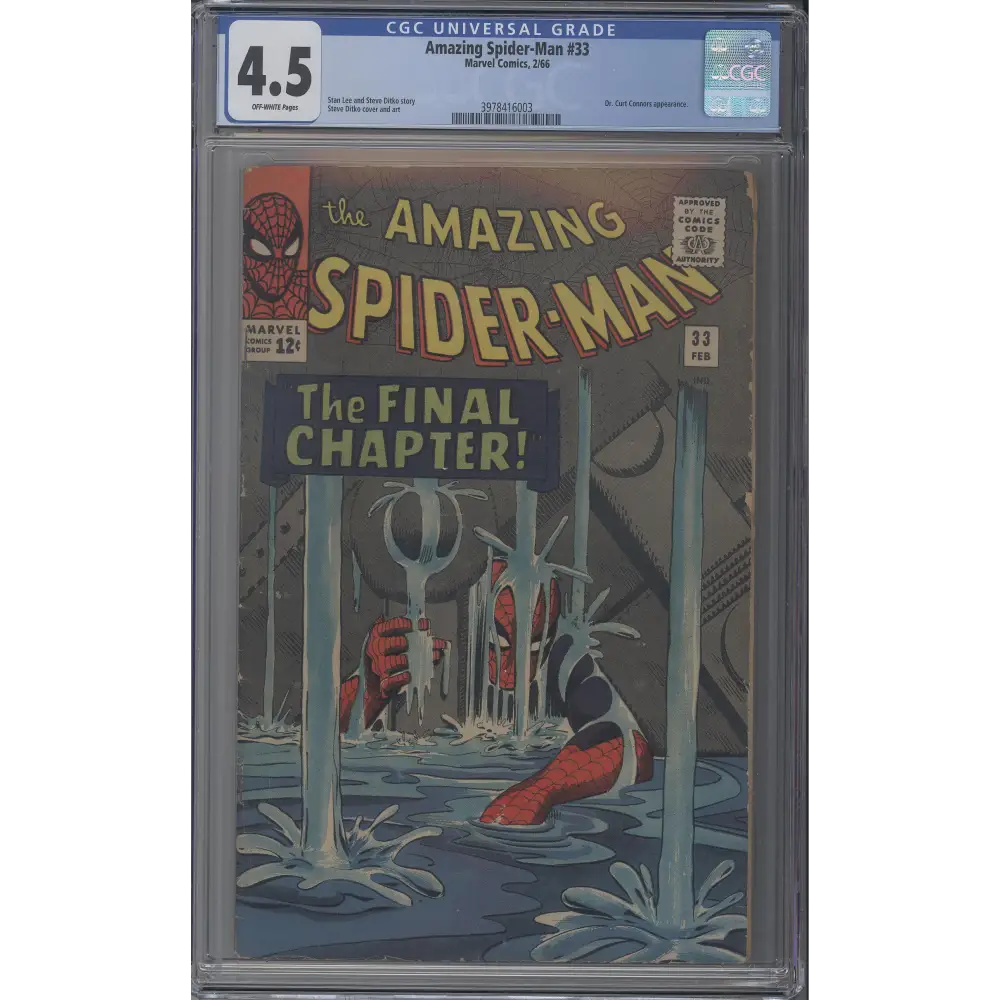 Amazing Spider-Man #33 - CGC 4.5 / Iconic Steve Ditko Cover